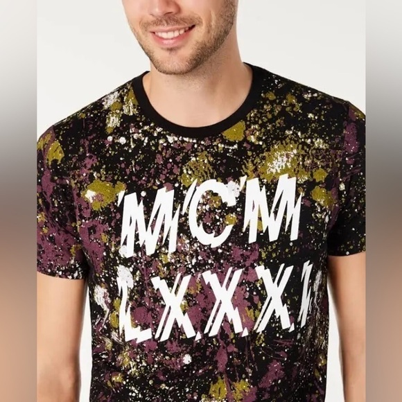 Guess Shirts Guess Basic Graffiti Drop T Shirt Crew Neck - Picture 7 of 16